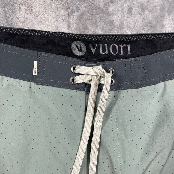 Vuori Mens Mint Green Swim Shorts Board Trunks With Drawstring Mens 38 - Picture 3 of 11